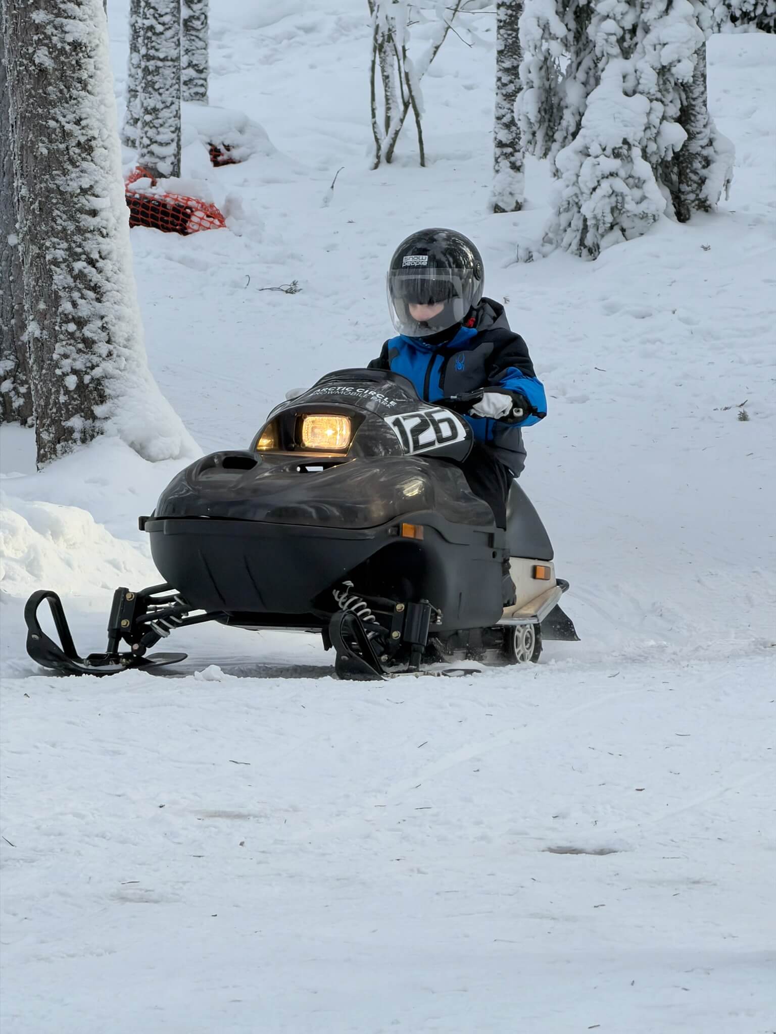 Arctic Circle mini snowmobile in Levi