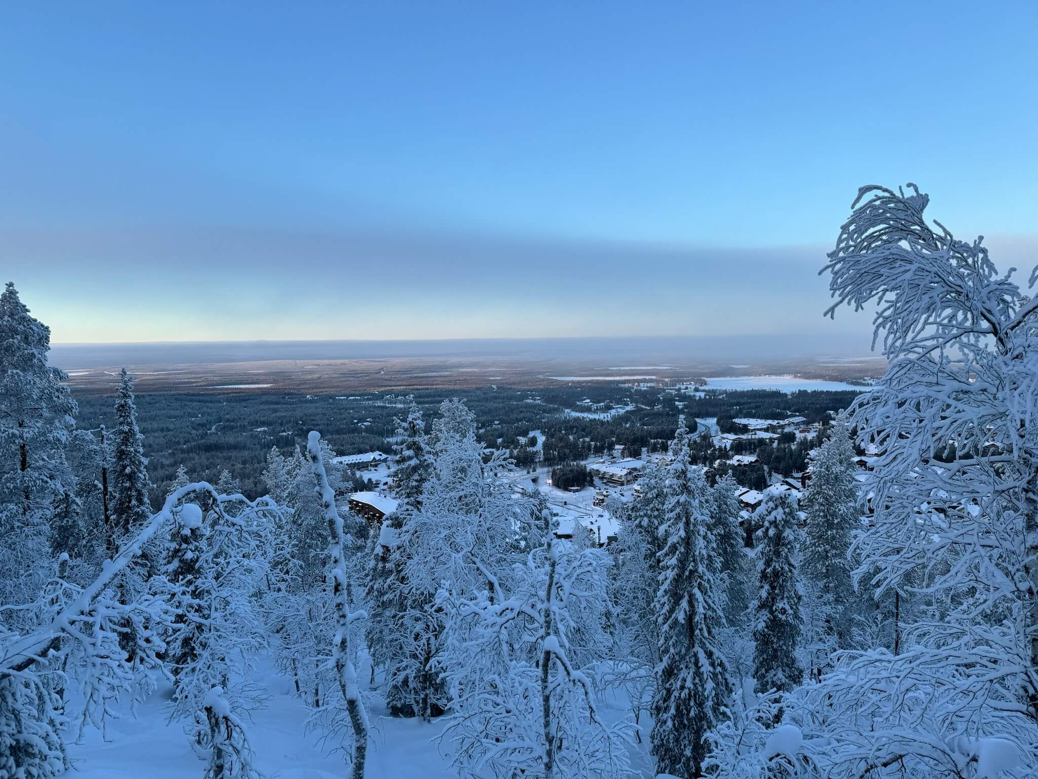 Viewing point view over Levi village